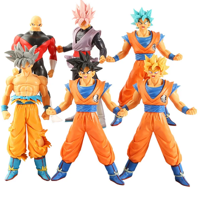 

Dragon Ball Super Saiya Seven DBZ Figurine Monkey King Goku Jiren Model Toys 7-inch 16CM Landscape PVC Desktop Ornaments Figma