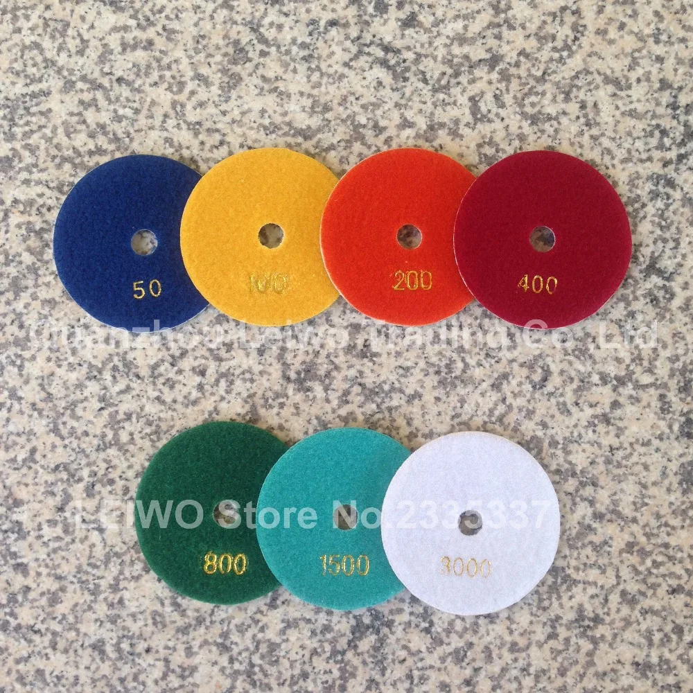 Алмазные полировальные колодки диск для шлифовки 4 дюйма влажная поверхность 3 мм