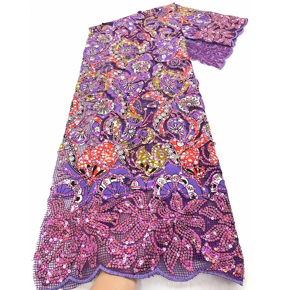 

Комплект фиолетового цвета в африканском стиле последовательность французский чистая органза швейная Материал высокое качество нигерийс...