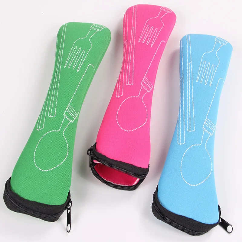 Чехол для ланча на молнии учеников и школы портативный держатель столовой посуды