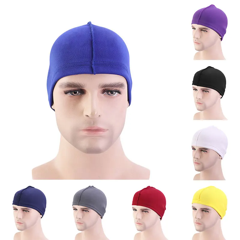 

Cotton-padded Hood Baotou Cap Base Wig Hat Korea Style Hood Elastic Hair Cover Elastic Men And Women Knotted Silk Headdress