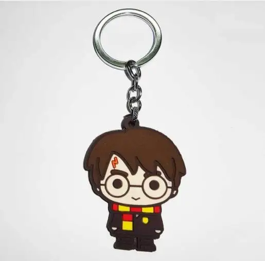 11 Harri Potter Q версия брелок Гермиона Рон Добби Волдеморт брелок Мягкая Подвеска из ПВХ Брелок фигурка игрушки - Цвет: 11