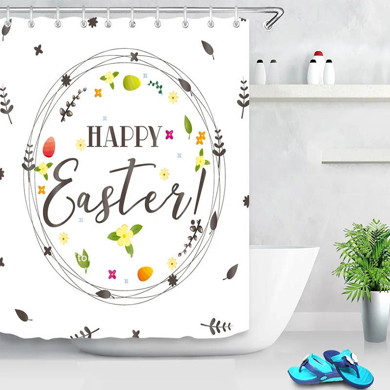 Занавеска для душа непромокаемая с крючком | Дом и сад