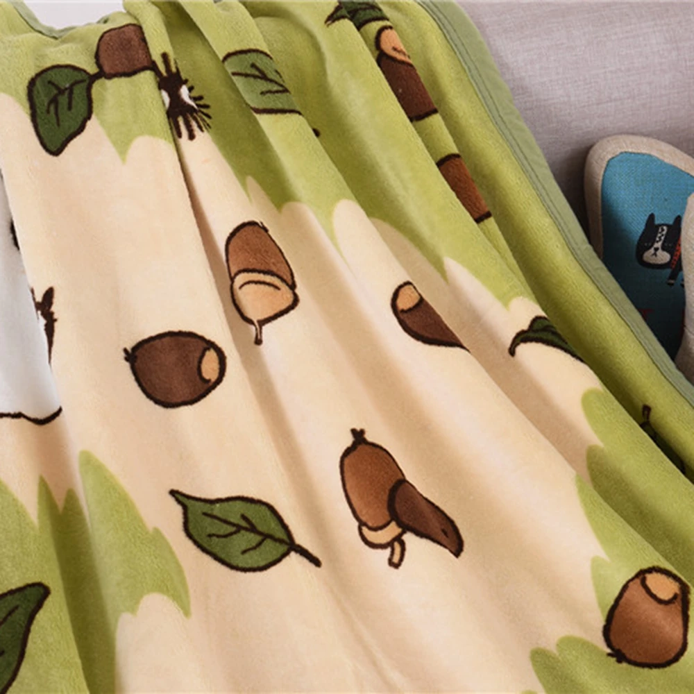 140x100 см мягкое одеяло с Тоторо плюшевое детское Коралловое Флисовое покрывало