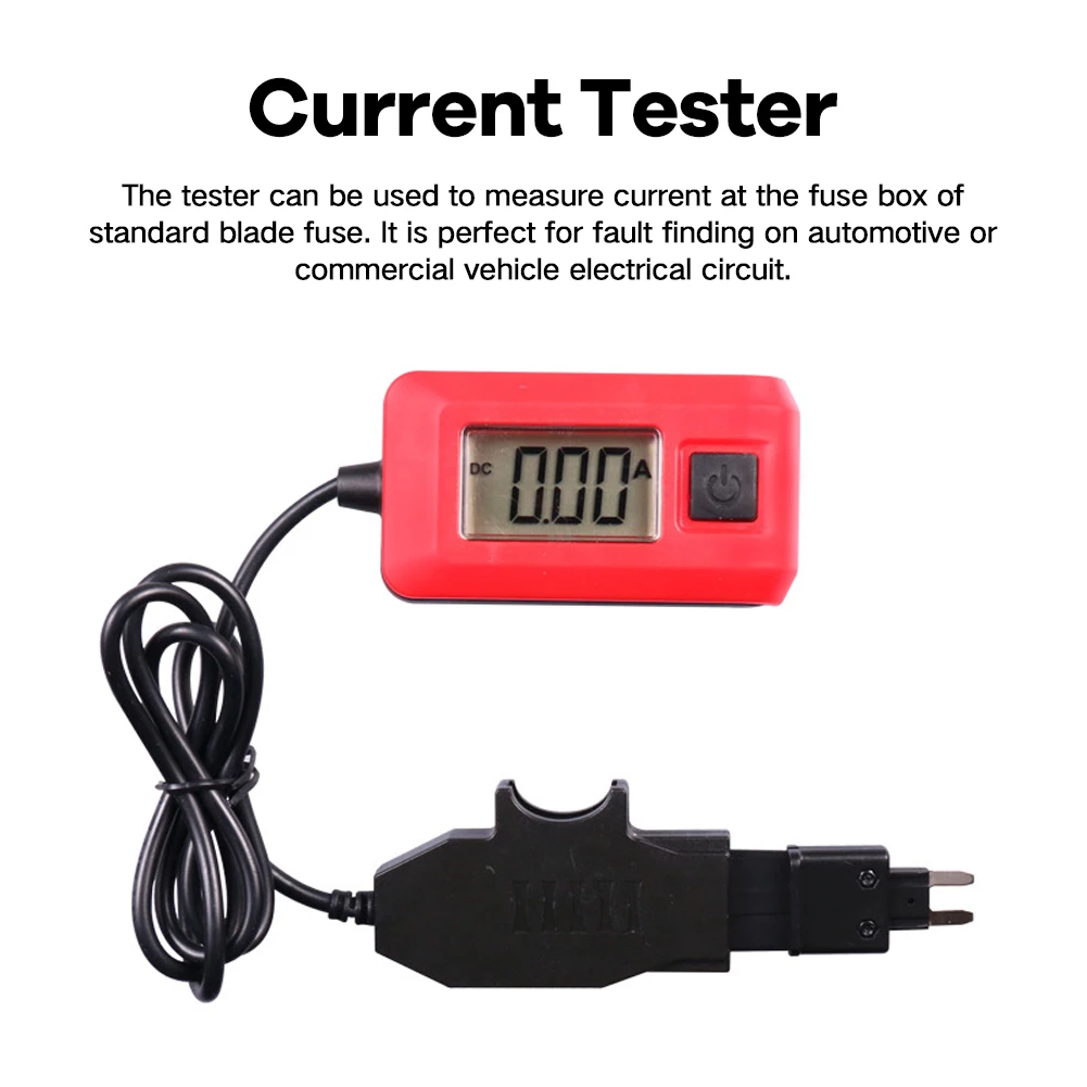 

12-Voltage Car Current Tester Multimeter Car Repairing Tool Fuse Current Meter Automotive Diagnostic Machine