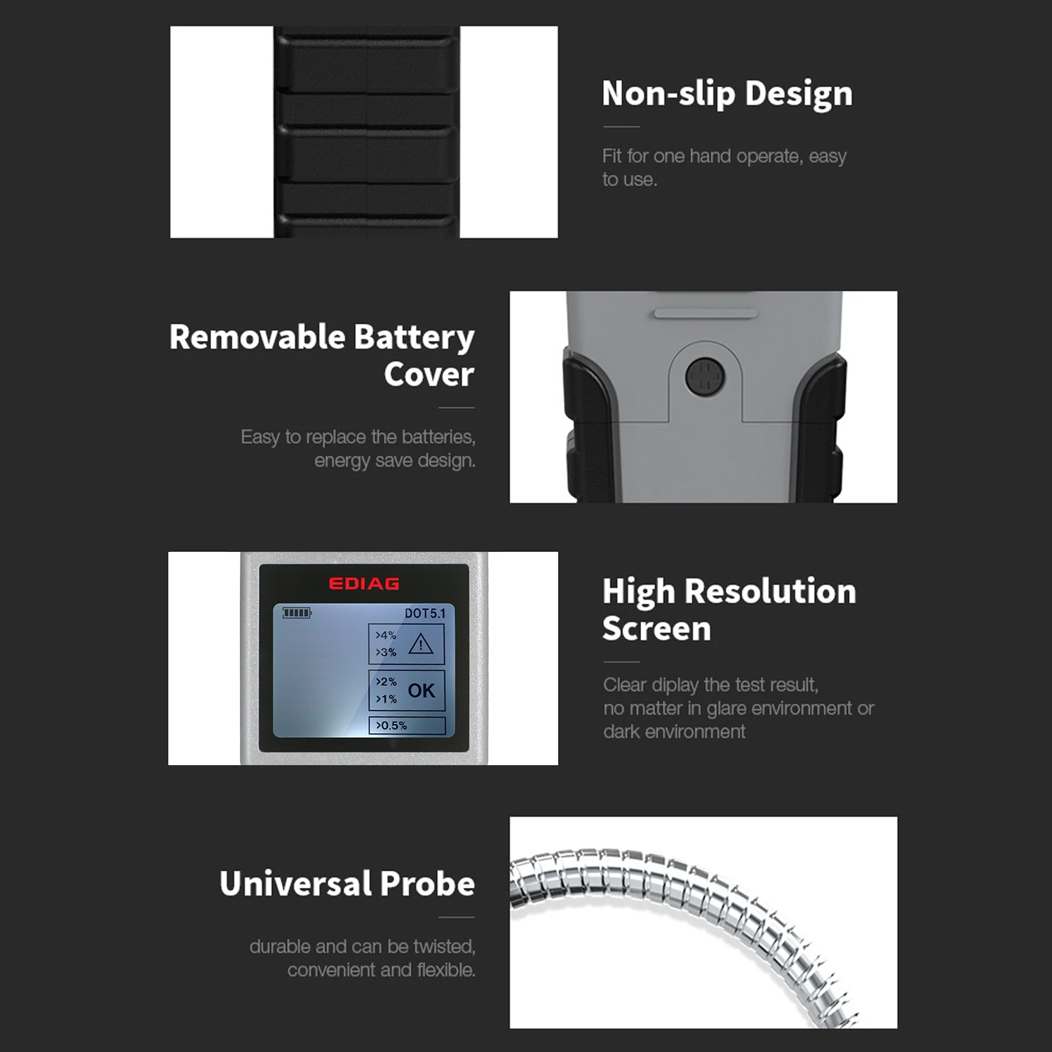 Профессиональный Интеллектуальный автомобильный детектор тормозной жидкости
