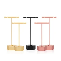 jewelry display t bar earrings show stand shelf metel ring holder rack jewelrys organizer home decoration