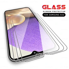 3pcs tempered glass for samsung galaxy a32 5g 4g a12 a02s a02 a52 a72 a22 m62 screen protector samsun a 12 02 32 protect film