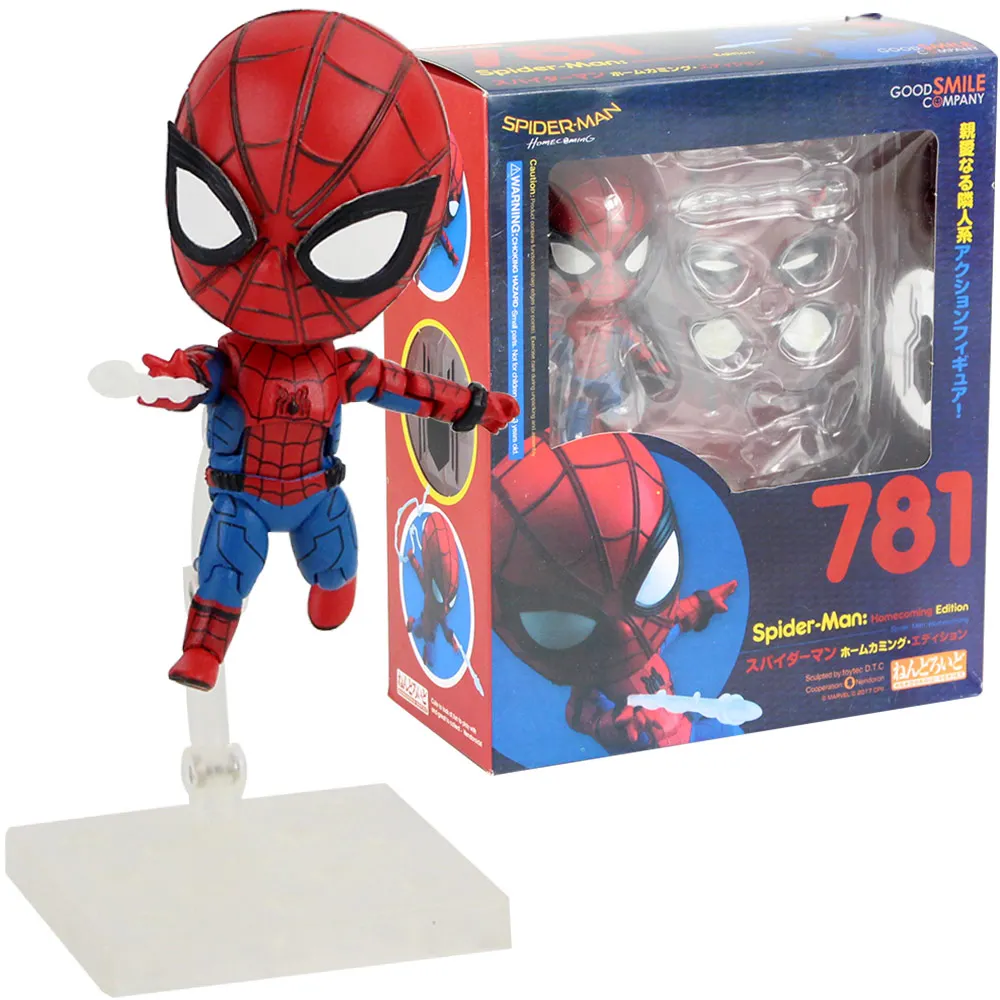 Бесконечность войны Мстители фигурку Nendoroid 543 781 866 955 988 1037 Человек-паук Железный человек Локи черная модель пантера игрушки