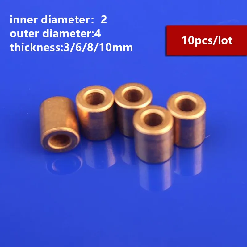 

10 шт./лот точный мини масляный подшипник внутренний диаметр 2 мм наружный диаметр 4 мм Порошковая Металлургия содержит масло Малый Подшипник