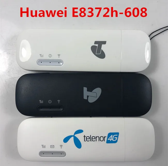 Разблокированный huawei E8372 E8372h-153 E8372h-608 антенна LTE USB Wingle LTE Универсальный 4G WiFi модем ключ маршрутизатор автомобильный wifi PK E3372 - Цвет: E8372h-608