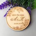 Деревянный ломтик для сохранения даты магнит  магнит сохранить дату приглашение  деревенский сохранить дату магниты  деревенская тема сохранить дату