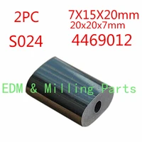 2pc wire edm s024 446901290133719 tungsten conductive block 20x15x7mm 20x20x7mm for seibu ewk5sa7sb3s3c3c5s2awfew k2k3