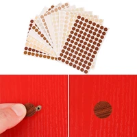 new 96pcssheet 15mm self adhesive decorative films furniture screw cover caps stickers wood craft desk cabinet hole ornament