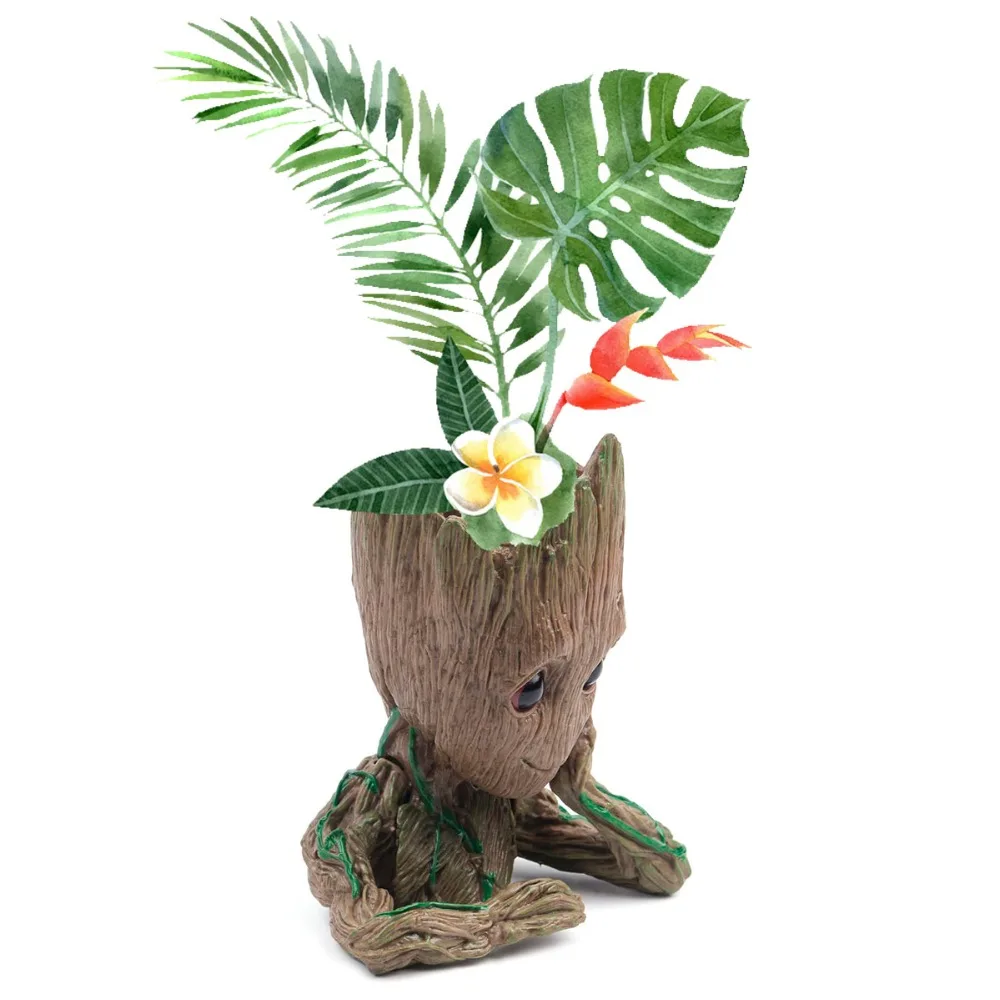 Дерево человек в форме Творческий горшок горшки для цветов детские фигурки Милая