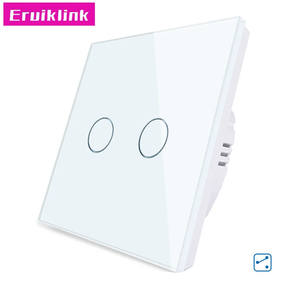 Стандарт ЕС/Великобритании настенный выключатель света 1/2/3 банды 2 пути