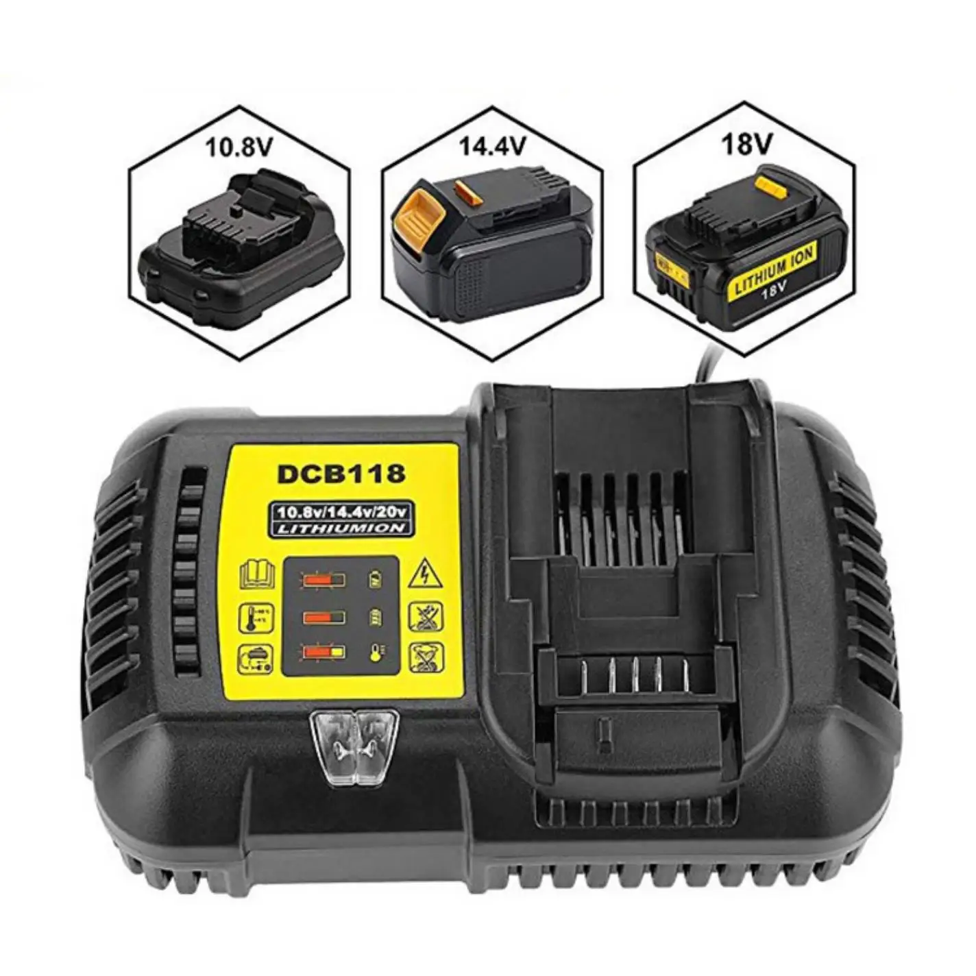 

AC100-240V зарядное устройство DCD118 альтернатива для DEWALT DCD996 DCD991 DCS575 DCS576 DCS575 DCS520 DCD996 DCH481 DCB118 DCS388 зарядное устройство
