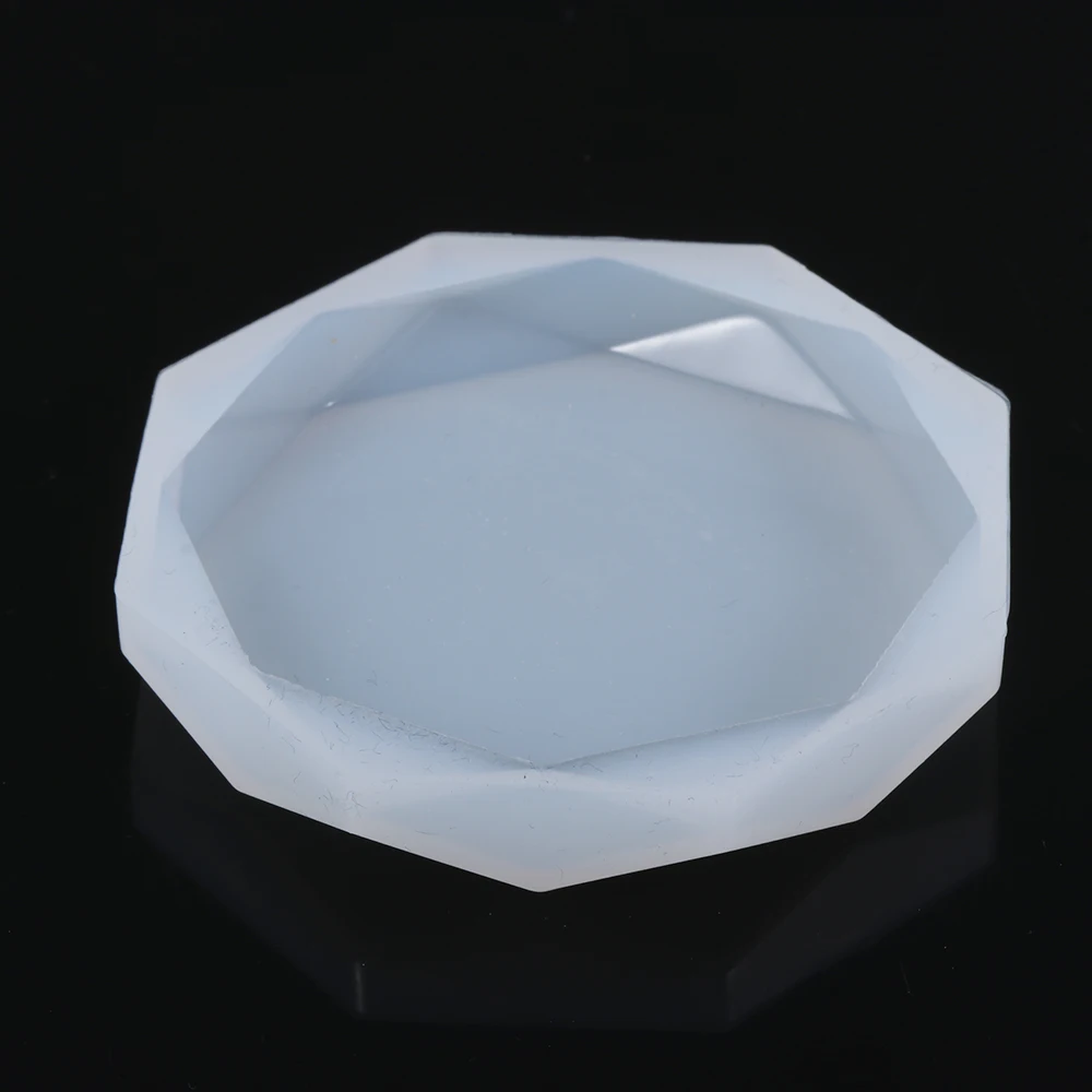 DIY Round Tray Flexible Silicone Mold Polygon UV Epoxy Resin Casting Crafts Coaster Jewelry Making Tools | Украшения и аксессуары