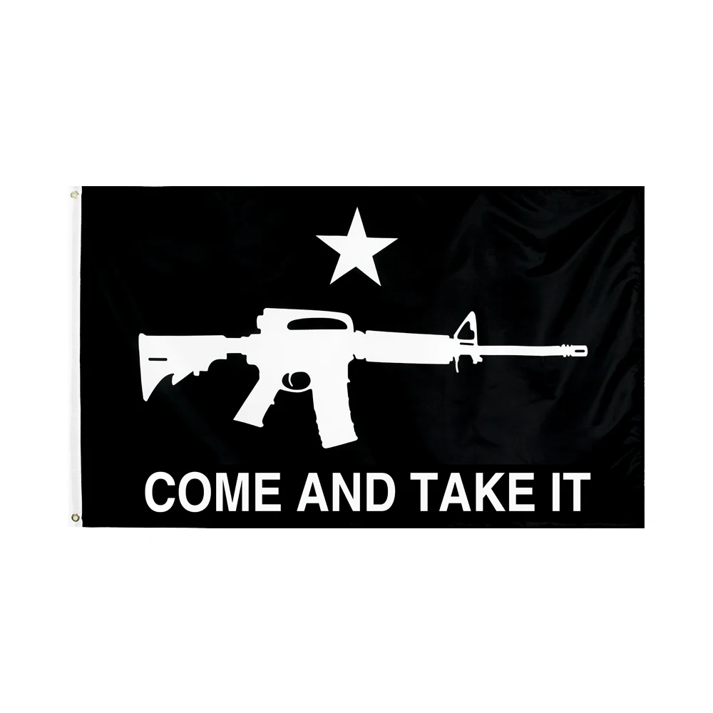 

FLAGHUB 60X90 90X150cm Gonzales Historical Come And Take It Black Flag For Decoration