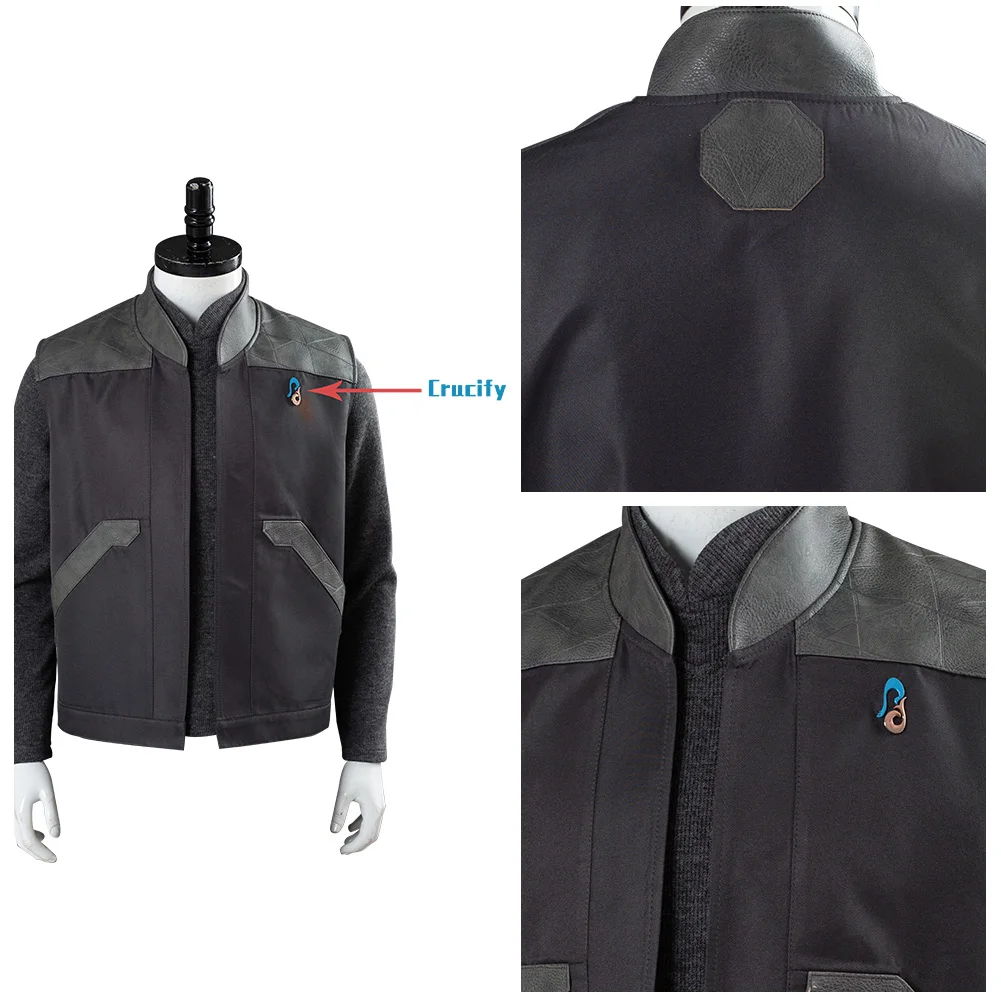 

Костюм для косплея Звёздного пути, Жана люка Пикарда, форменная куртка, брюки, наряд для Хэллоуина, карнавала Вечерние