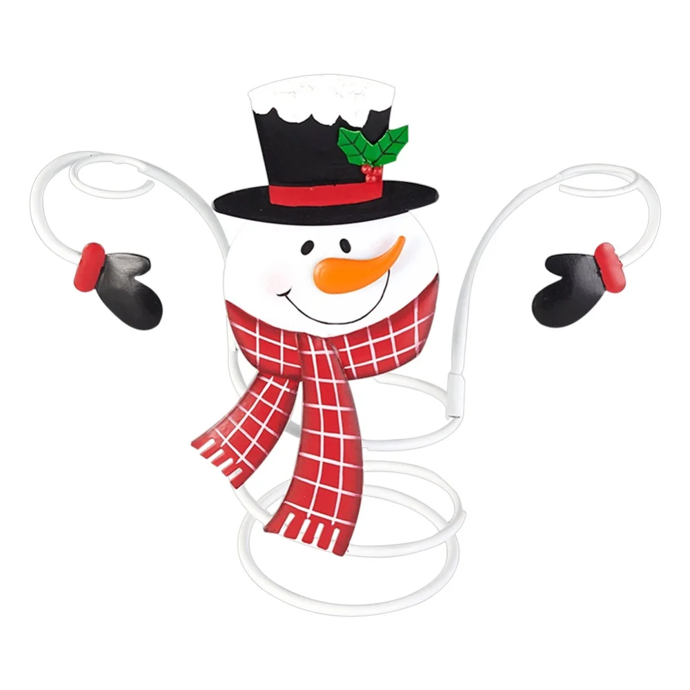 

Cute Christmas Wine Bottle Holders Iron Desktop Red Wine Glass Holder Durable Christmas Ornaments Home Decor
