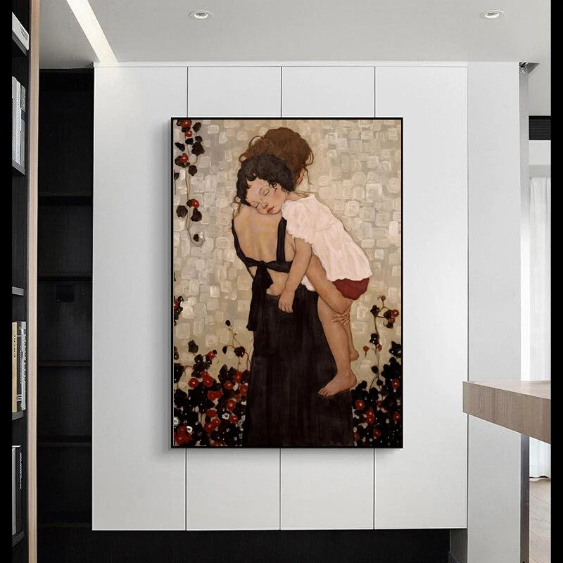 Абстрактная живопись плакат Густава Климта с изображением знаменитой матери и