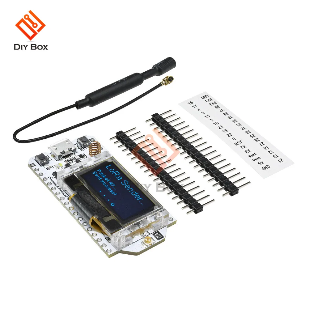 868 МГц-915 МГц SX1276 ESP32 LoRa 0,96 дюймовый синий OLED дисплей Bluetooth wifi Lora комплект 32 модуля IOT макетная плата для Arduino