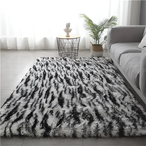 Soft Fluffy Orange Area Rug Colorful Shaggy Kids Room Plush Playing Mat Living Carpet Home Decor Nursery Rugs | Дом и сад