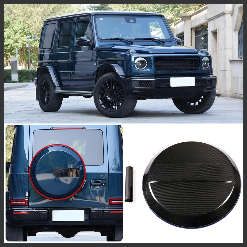 

For 2019-2021 Mercedes-Benz G-Class W463 real carbon fiber Brabus spare tire protective cover sticker exterior accessories