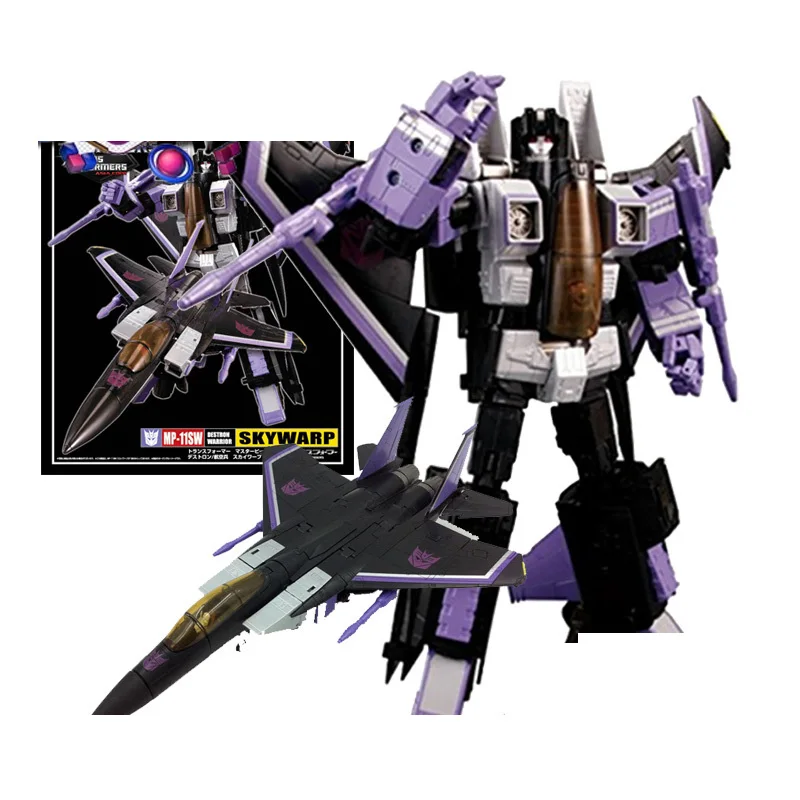 

Transformers Toys Masterpiece Mp11Sw Skywarp Class Movie Transformer Robot Action Toys Figure Collection Desktop Model Hot Sale