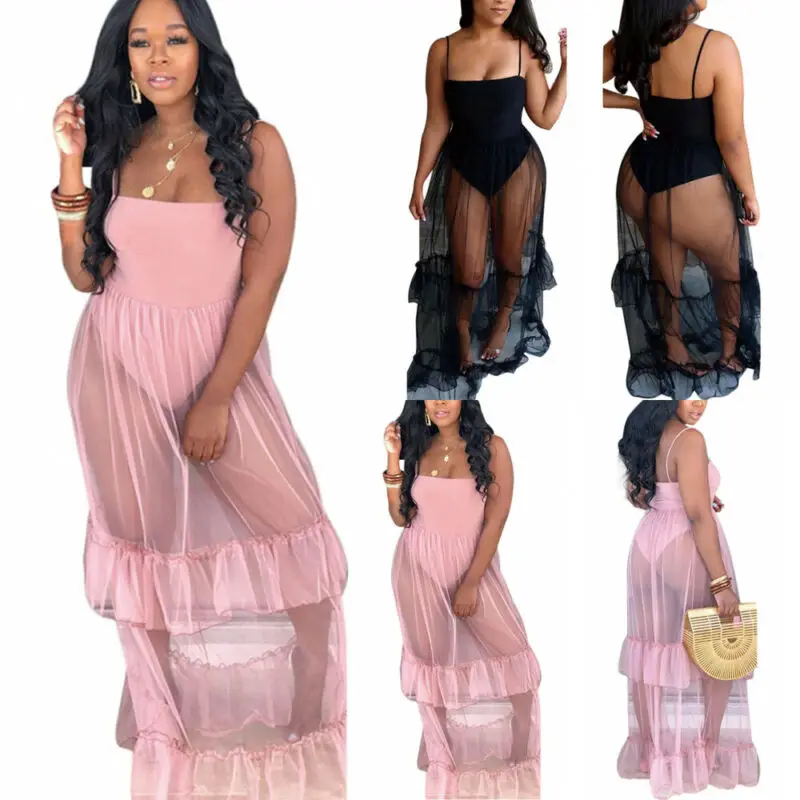 Летнее женское сексуальное прозрачное Сетчатое Прозрачное Бикини элегантное