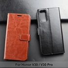 Чехол-книжка из искусственной кожи для Honor View 30 V30 Pro