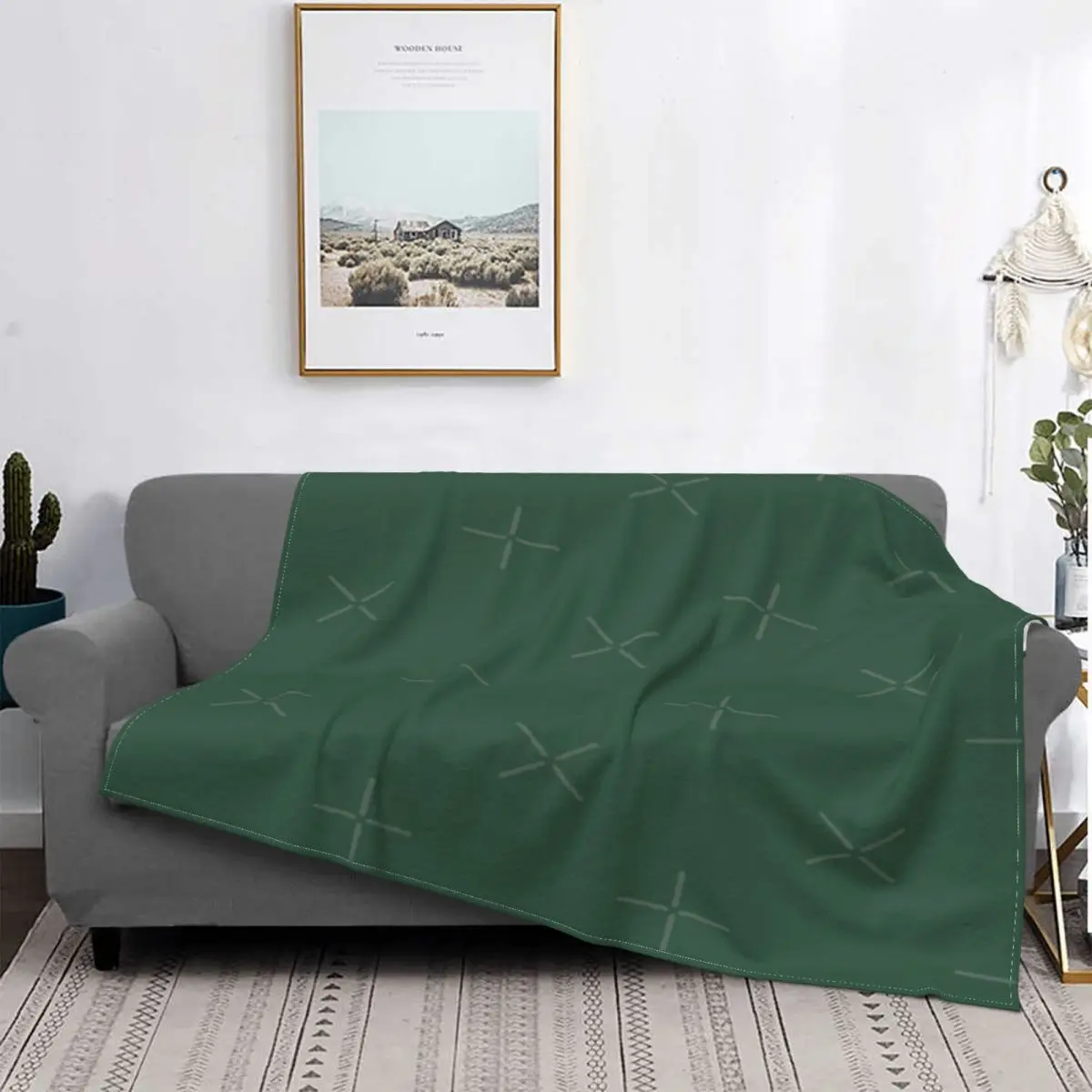 

Manta verde osкура, colcha, Edredon a cuadros para cama, cubierta de playa, manta de muselina, cuadros y fundas