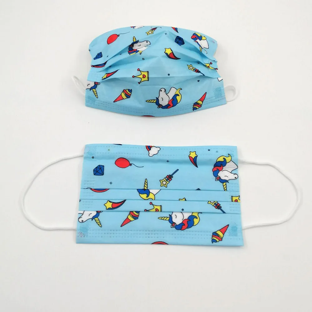 

Маска одноразовая детская с фильтром, 3 слоя, 10/20/40/50/100/200 шт.