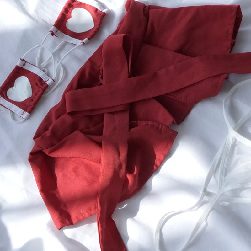 Кимоно женское в японском стиле униформа ведьмы пикантные набор белья бикини