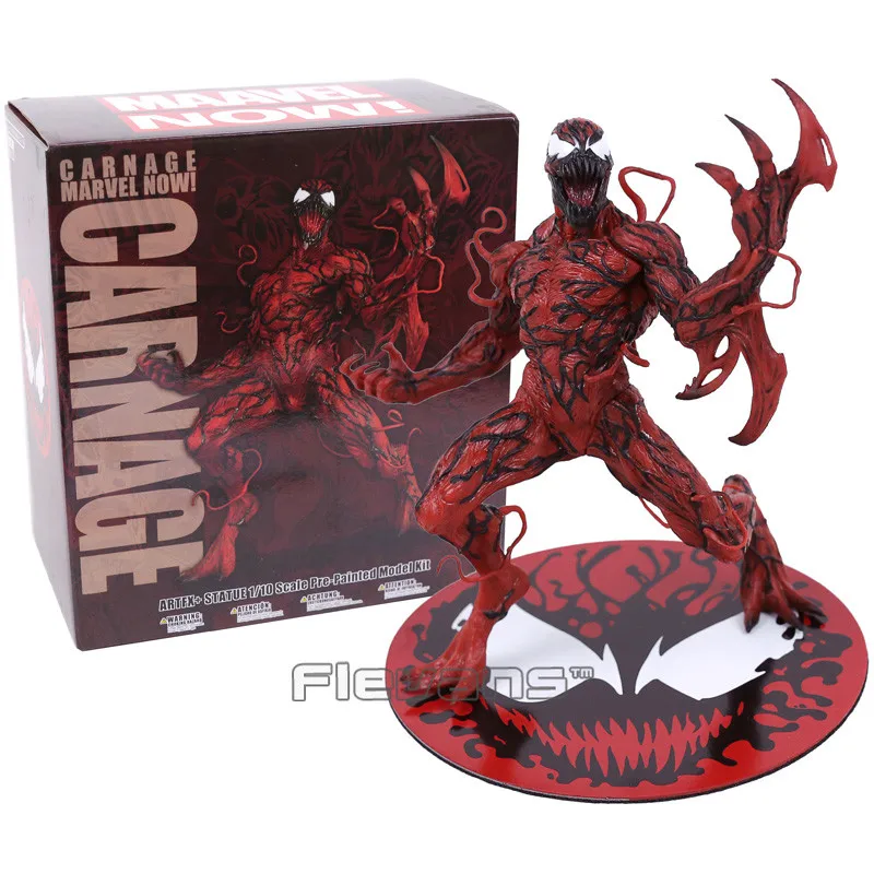 

ARTFX масштаб 1/10, фигурка Веном, карнидж, Человек-паук, искусственная фигурка, Коллекционная модель, украшение, рождественский подарок для взр...
