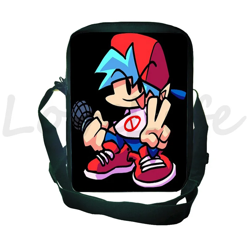 

Friday Night Funkin Shoulder Bags Children Messenger Bags Kids Cartoon Crossbody Bags Boys Girls Teens School Bags gifts
