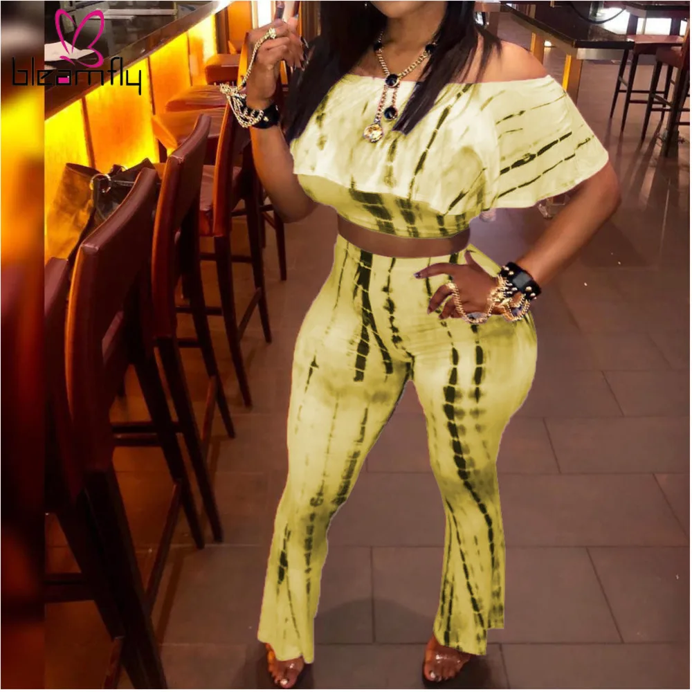 Сексуальный комплект из 2 предметов с принтом в виде галстука красителя женский