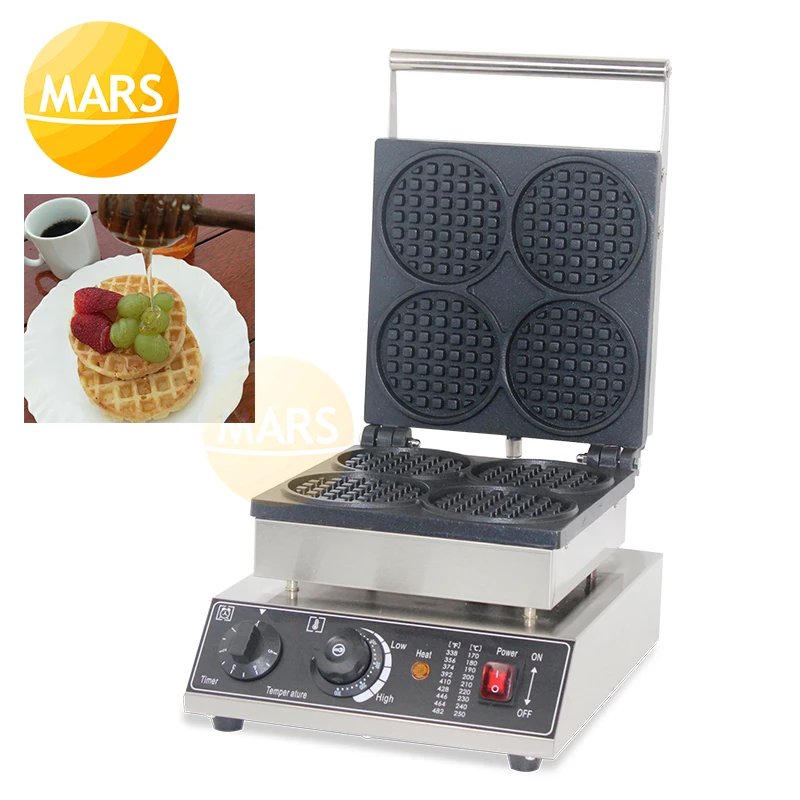 

1750W Commercial Non-stick Waffle Maker Machine Electric 110V 220V Waffle Stick Baker Waffle Iron Cake Oven Breakfast Baker