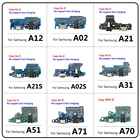 Новая плата USB зарядного порта гибкий кабель соединитель для Samsung A02 A02S A12 A21 A21S A31 A41 A51 A70 A71 A22 A32 4G фотографический микрофон