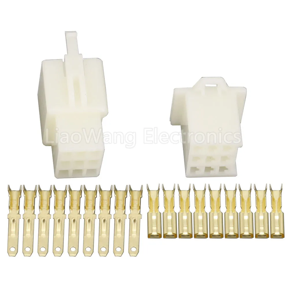 

100 Sets/Kits 2.8 Series 9 Pin/way ABS DJ7091A-2.8-11/21 Electrical Wire Connectors Plug Male and Female Automobile Connector
