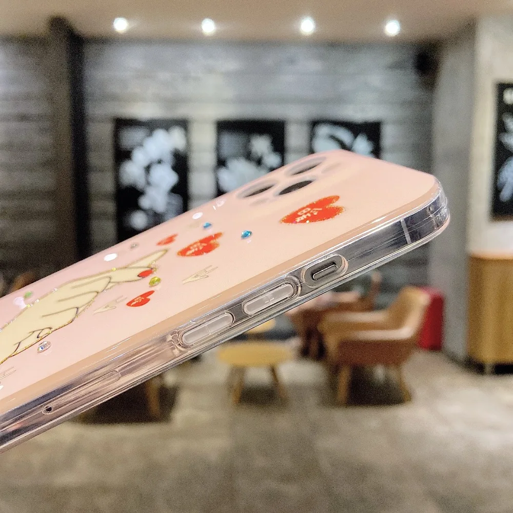 

sumkeymi Cute Sunflower Heart Orange Avocado Blu-ray Soft Silicone Cover Phone Case For iphone 11 12 7 Plus mini Pro Max XS XR