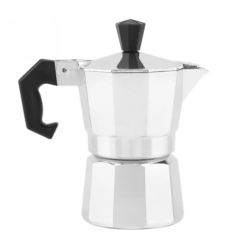 

Stovetop Coffee Maker Aluminum Mocha Espresso Percolator Pot Coffee Maker Mocha Pot 1cup 50ML