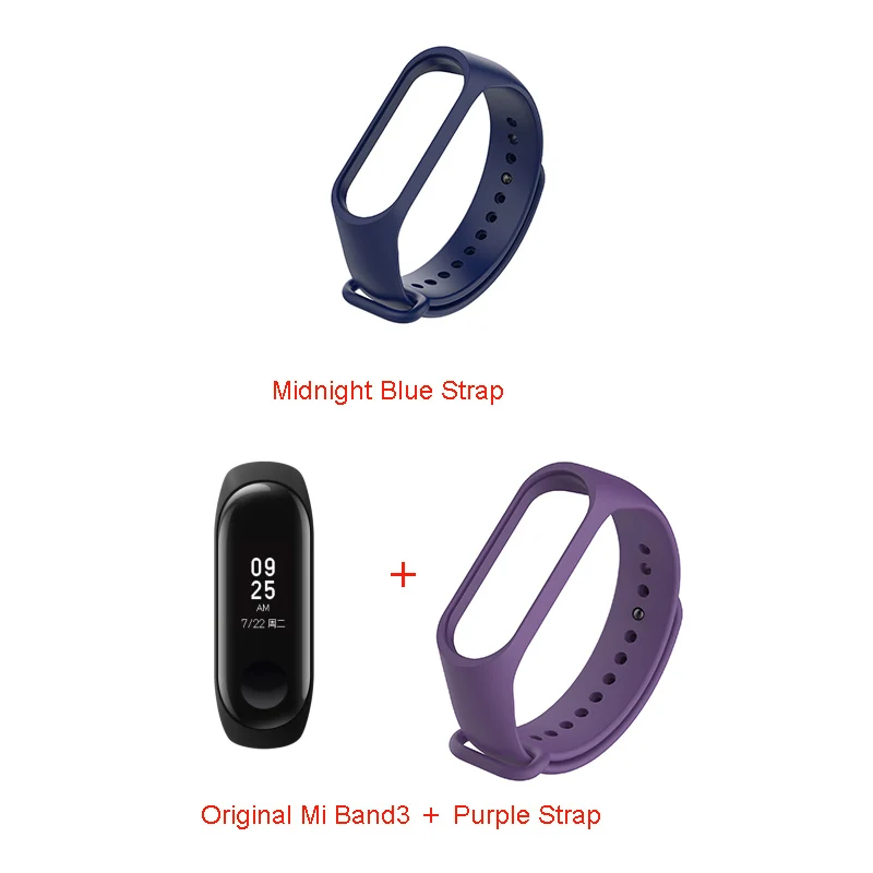 Розовый Xiaomi Mi Band 3 глобальная Версия смарт-Браслет фитнес-браслет часы группа 3 большой сенсорный экран частота сердечных сокращений сообщения Smartband - Цвет: Розовый