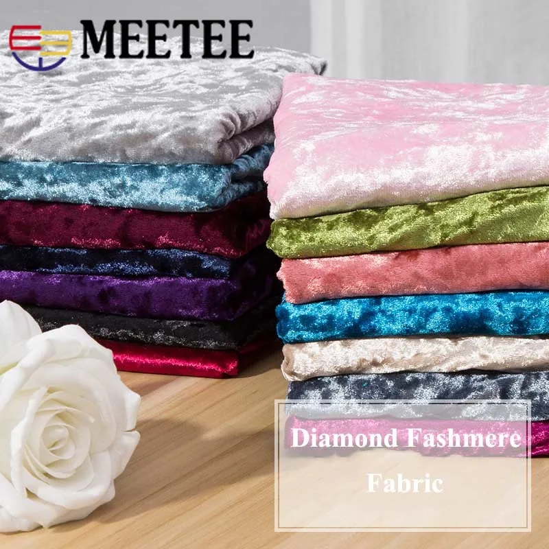 Meetee 50/100x160 см, плотная бархатная ткань, ледяной бархат, занавеска, скатерть для фона, одежда, Свадебное Ремесло, декоративная ткань AP635