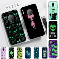 aesthetics cute cartoon alien phone case for huawei mate 20 10 9 40 30 lite pro x nova 2 3i 7se