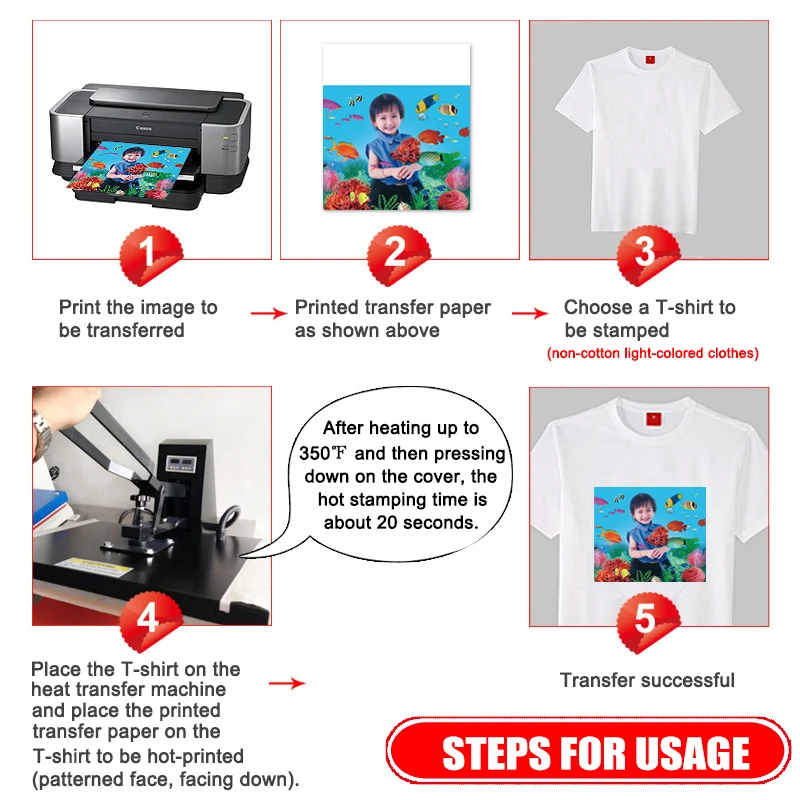 &quotЛучшее&quot 100 шт. тканевая переводная бумага для сублимации краски чернила