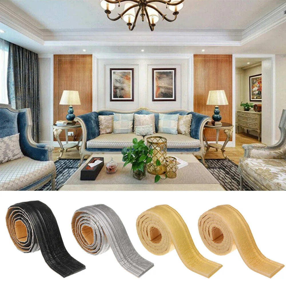 Уплотненные стены плинтуса границы самоклеющиеся съемные украшения