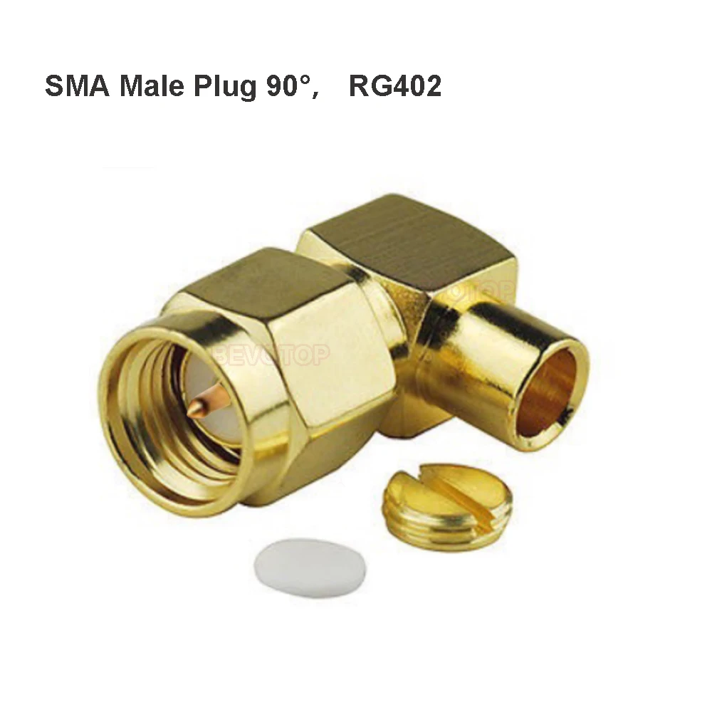 10 шт./лот RG402 RP-SMA / SMA штепсельная вилка паяльный разъем для Φ RG141 RF коаксиальный