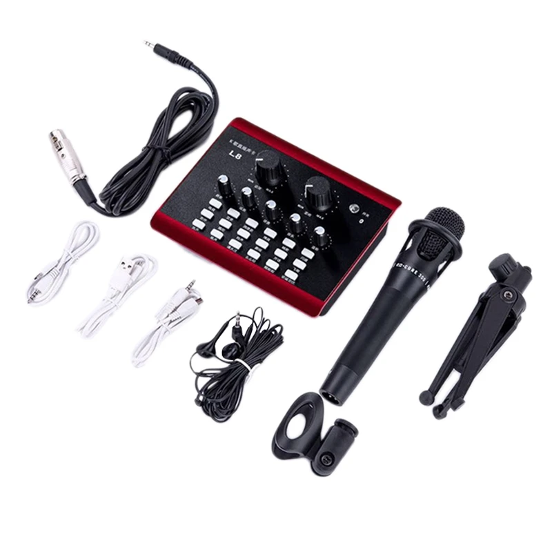 L8 Live Sound Card Voice Changer Device for PS5//Phone/iPad/Computer with Multiple Funny Effect | Компьютеры и офис